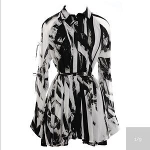 Religion Limit Tunic Black/White  NWT